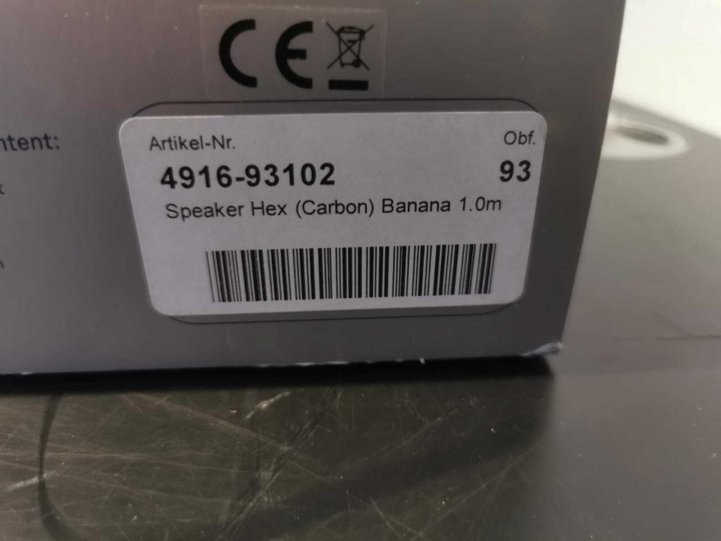 T+A T + A Speaker Hex Carbon High End Lautsprecherkabel 1m Banana Neuware