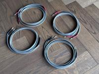 1.5M bi-wired AN-SPx 27 strand pure silver litz speaker cables