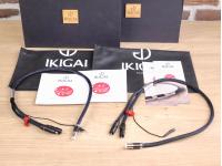 Sugure full silver high end audio Phono interconnects DIN-RCA 0,75 metre (2 available)