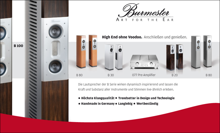 Neu bei uns: Burmester Lautsprecher bis zum B 100 vorführbereit