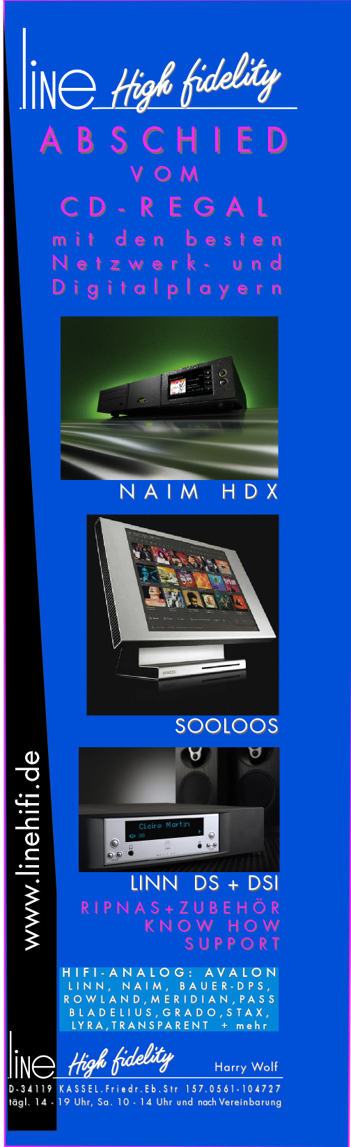 ****************  ABSCHIED  VOM  CD-REGAL  ****************