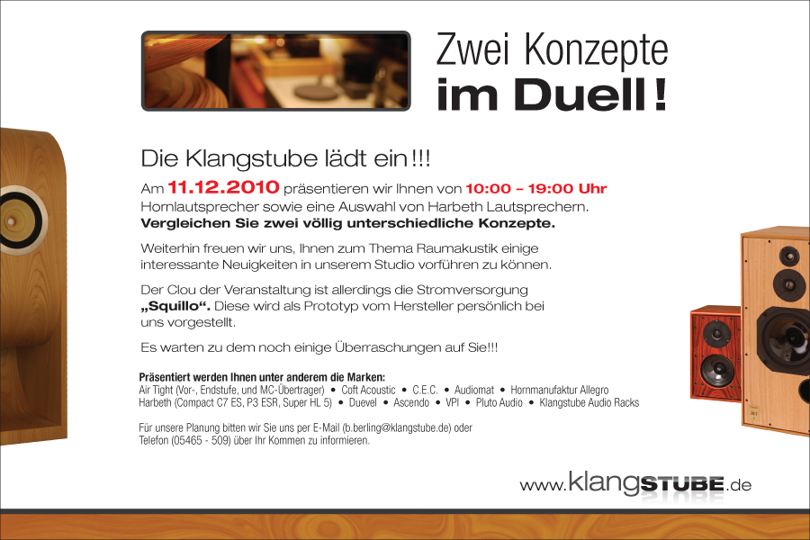 Tag der Musik in der klangSTUBE Hifi und High End für Jedermann