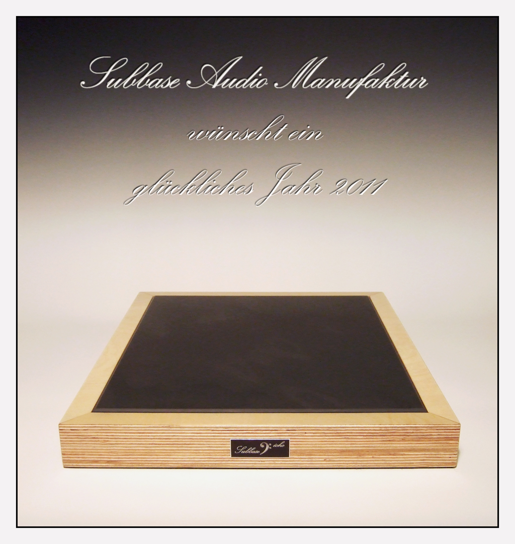 Subbase Audio Manufaktur Viel Gesundheit und Erfolg