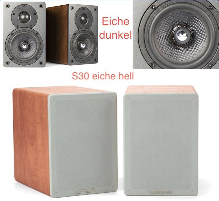 Farbwechsel bei Cambridge Audio Lautsprechern Cambridge Audio  S30 eiche hell  & dunkel (2011)