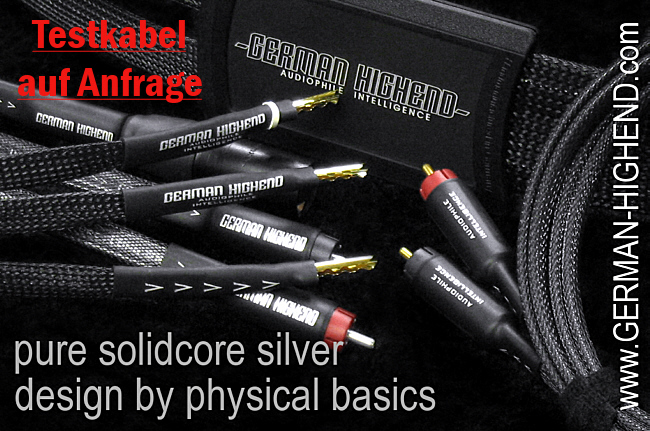 Der kristalline Materialaufbau ist entscheidend ! GERMAN HIGHEND Silberkabel