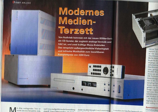 audiolab Test in der STEREO audiolab Monoblöcke mit CD-Player/ Vorverstärker