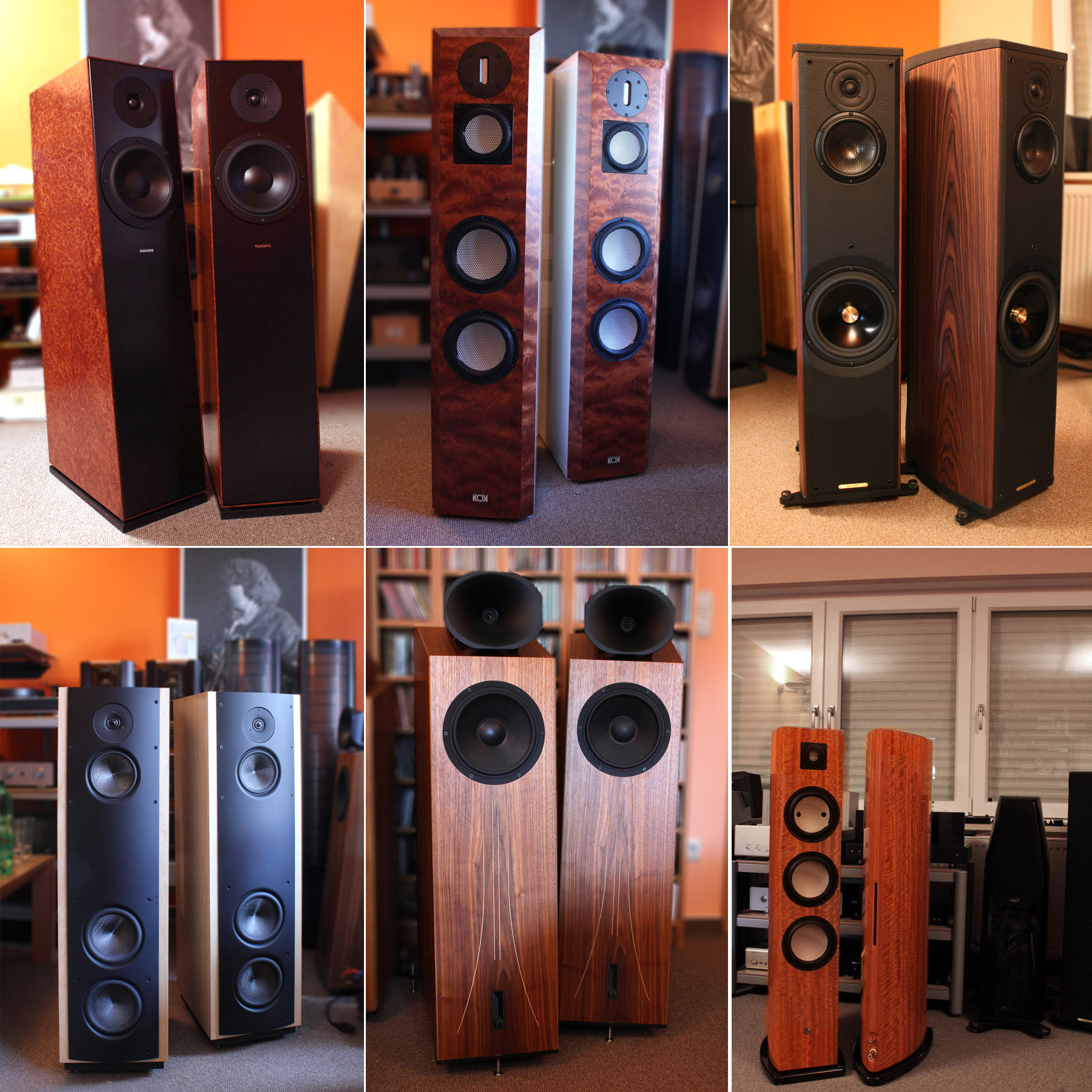 einige hochkarätige Standboxen im Vergleich Blumenhofer, Artos Audio, Audiophile, Magico, KEF 
