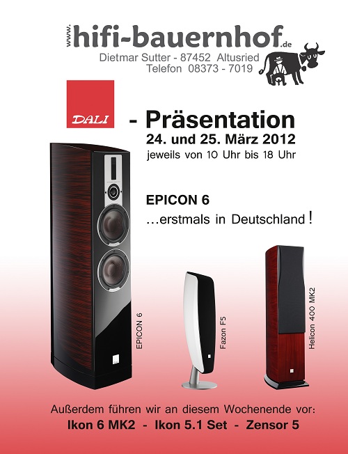 DALI - Präsentation bei HIFI auf dem Bauernhof