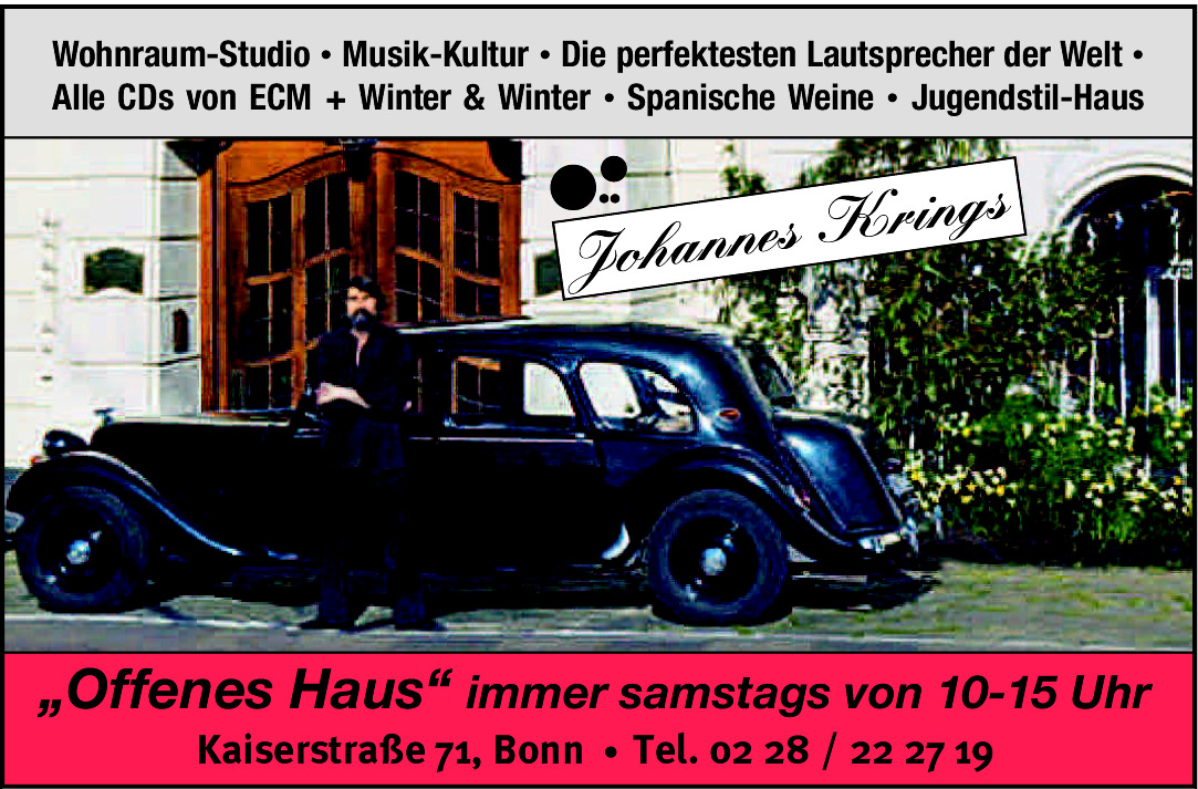 IMMER SAMSTAGS  OFFENES HAUS  10 - 15 UHR 