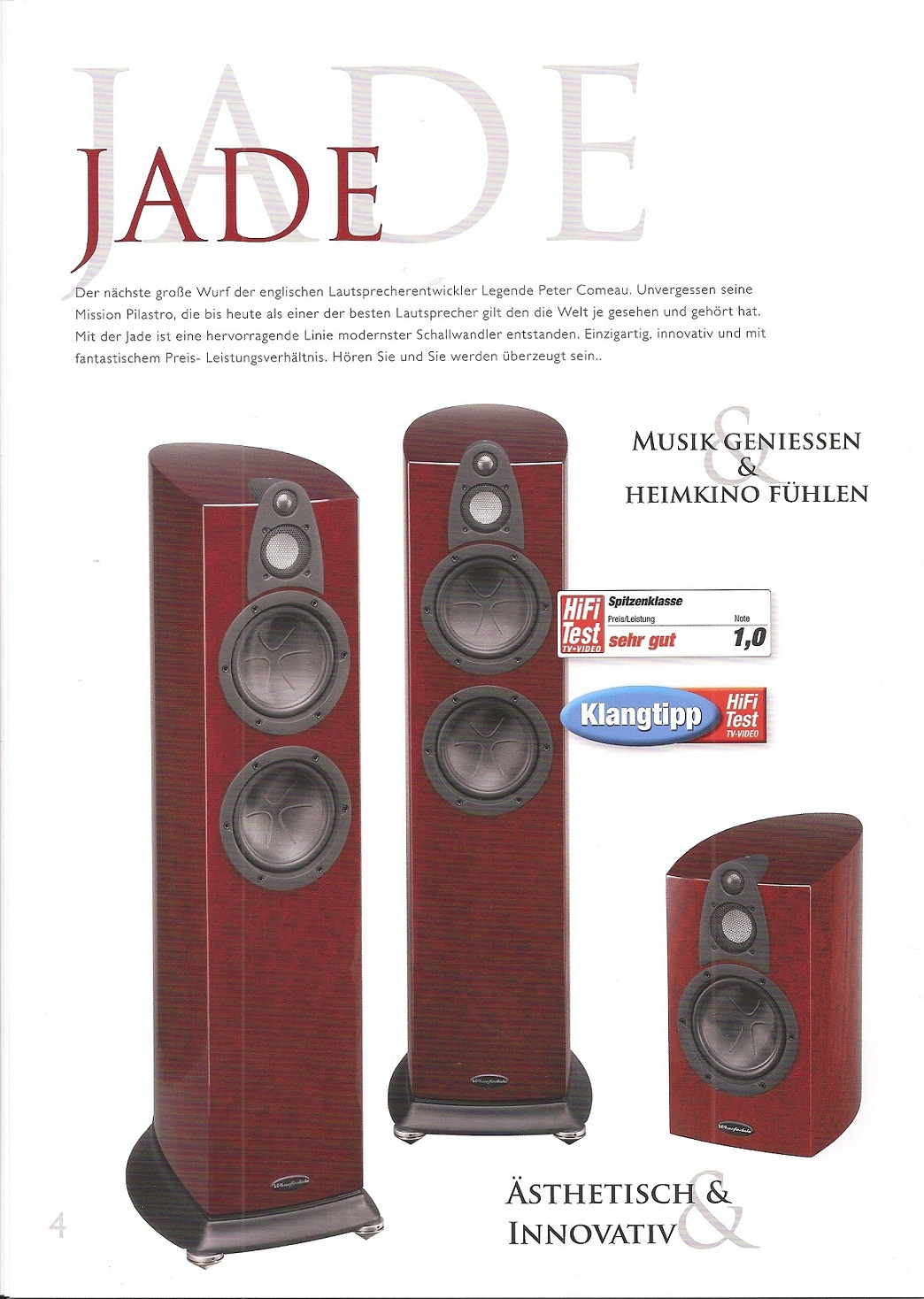 vorführbereit: Wharfedale Jade Wharfedale Jade Serie