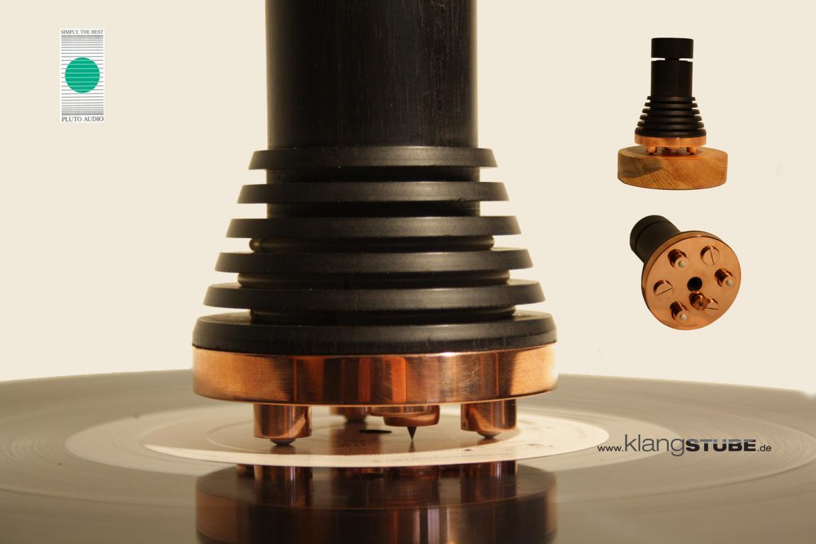Platten Puck von Pluto Audio Platten Puck Ebenholz