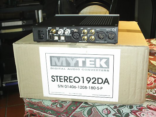 Neu  Stereo192-DSD-DAC  von Mytek Rückseite des Stereo192 - DSD-DAC