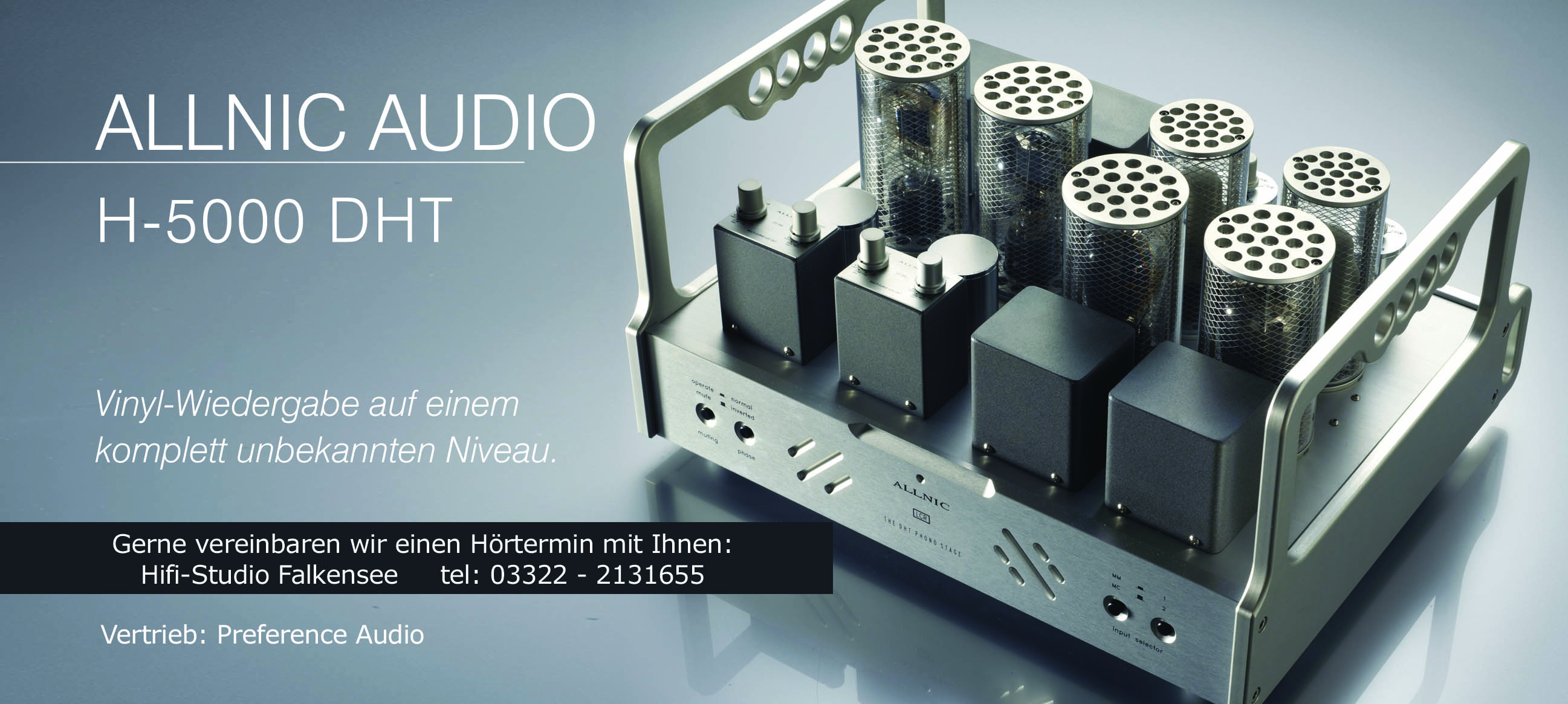 Der neue Referenz Phono Vorverstärker von... Allnic H 5000 DHT in unserer Vorführung