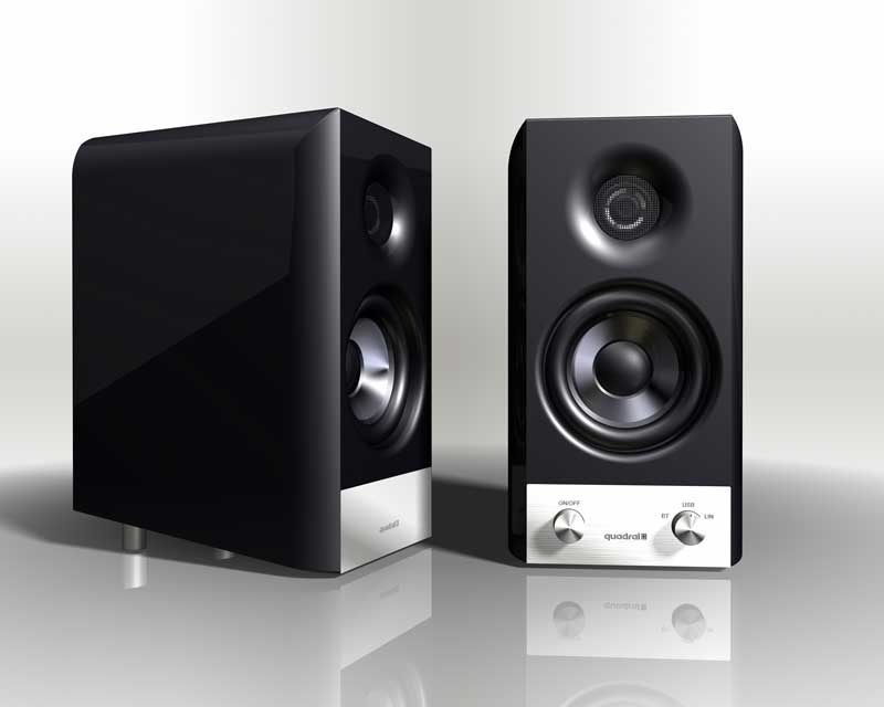 Quadral Rondo Aktiv in Hochglanz Schwarz 