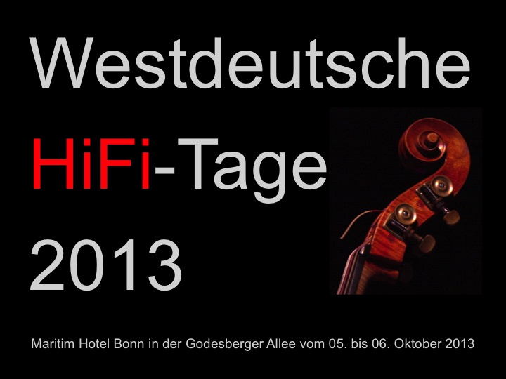 Deutschlandpremiere auf den Westdeutschen HiFi-Tagen 