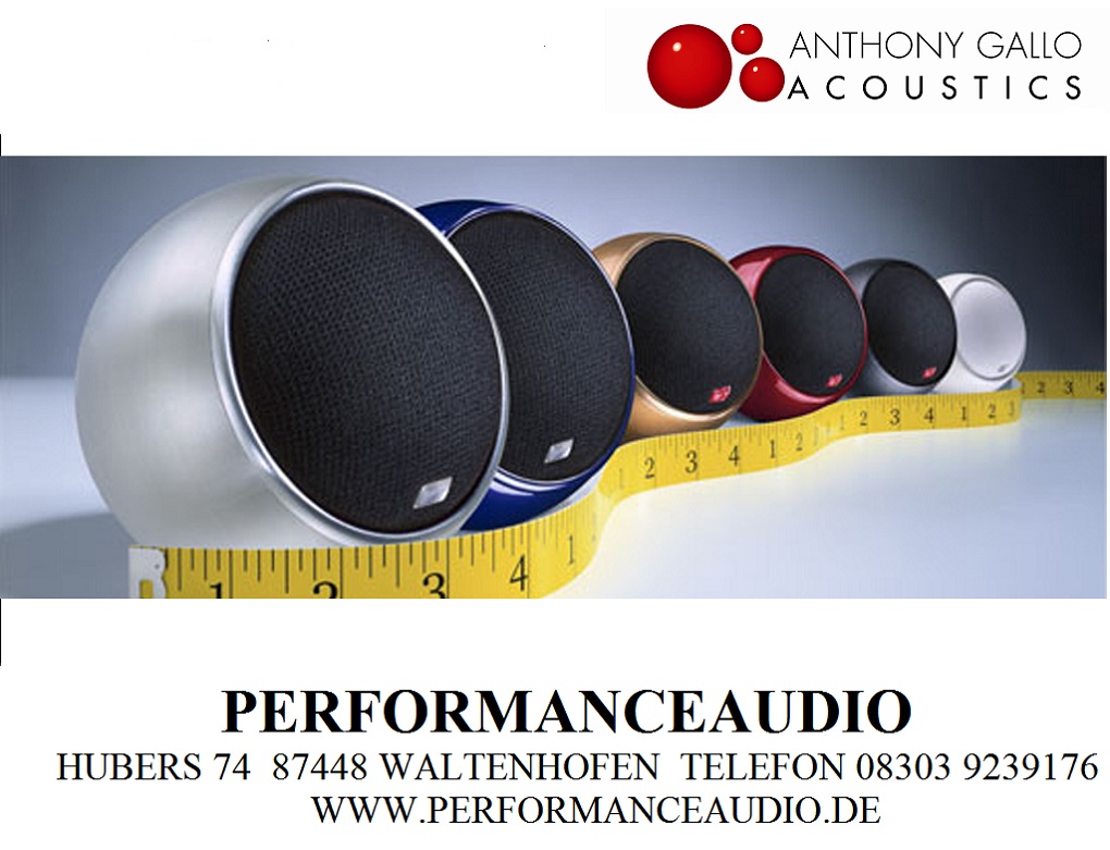 ANTHONY GALLO ACOUSTICS Ihre Ohren werden Ihren Augen nicht trauen