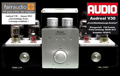 Hören mit Röhren: Audreal V30 Audreal Röhrenvollverstärker V30