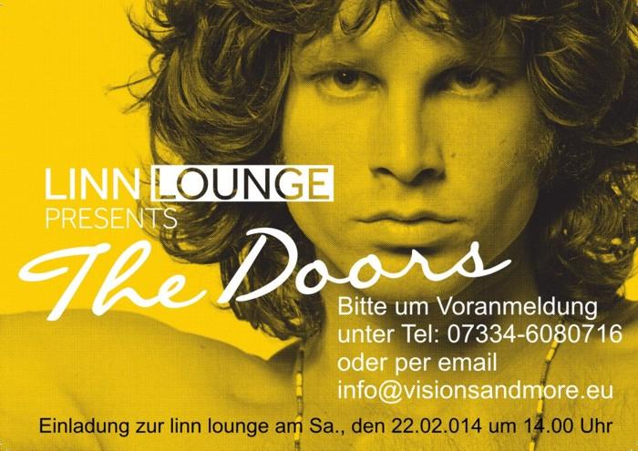 LINN Lounge The Doors am Sa., 22.02.014 bei visions&more Stuttgart Ulm LINN - Die Zukunft hat begonnen !
