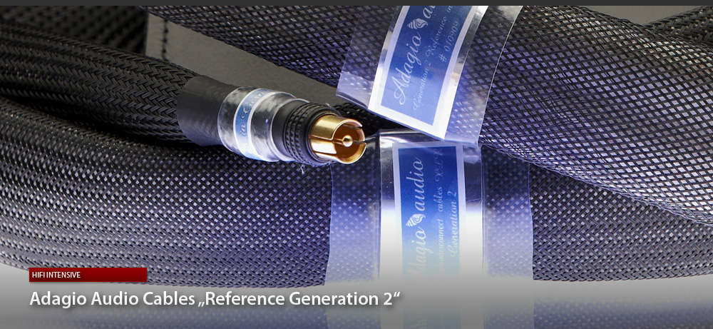 Adagio audio Reference Generation 2 cables konfektioniert als XLR und RCA 