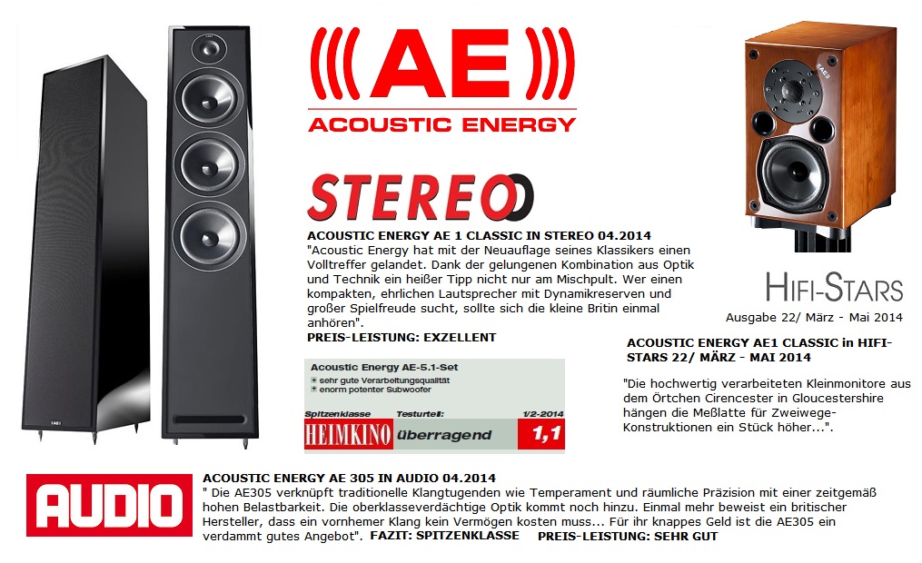 ACOUSTIC ENERGY - Ein ausgezeichnetes Vergnügen 