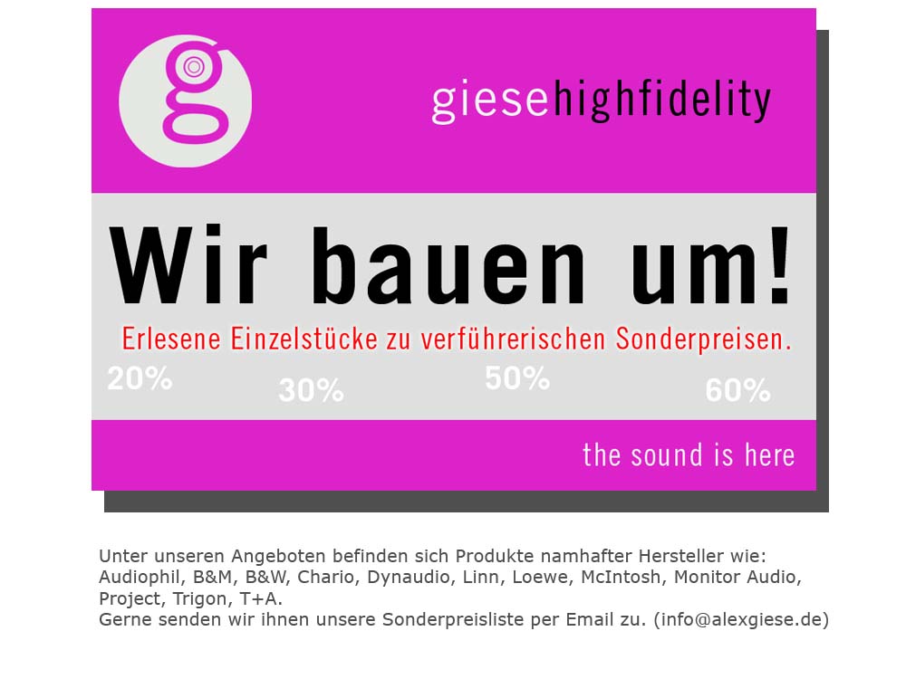 Sonderpreise wegen Umbau