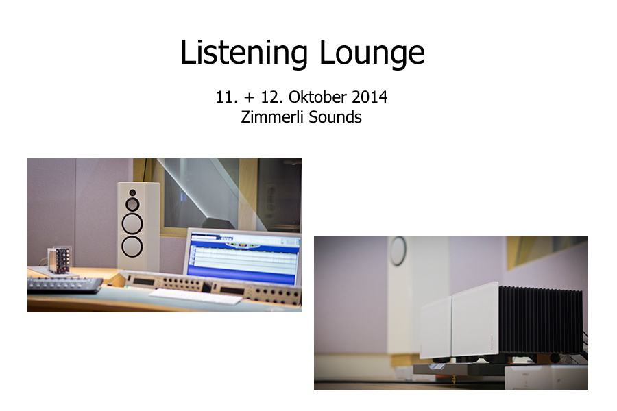 Düsseldorf / \"Listening Lounge\" 11. + 12. Okt. 2014 bei Zimmerli Sounds