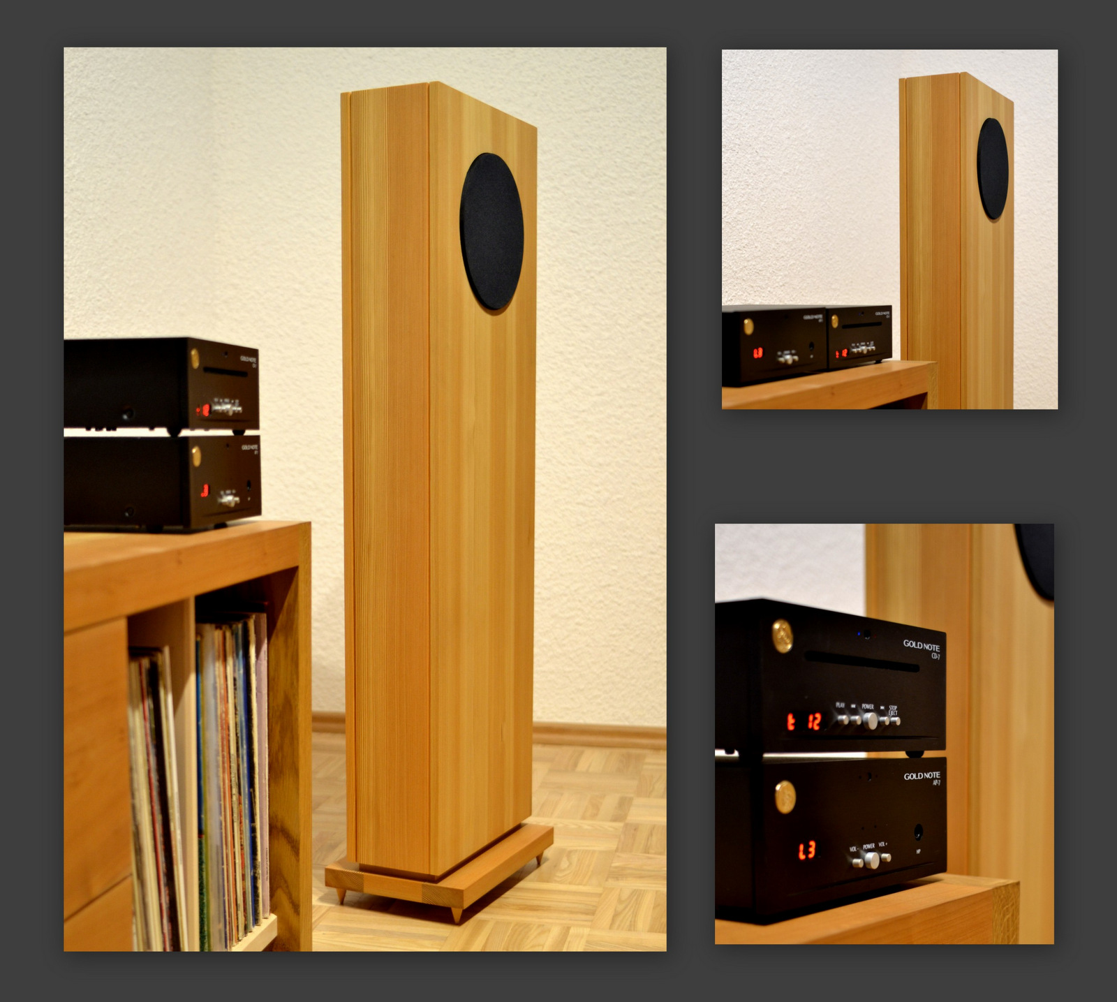 Massivholzlautsprecher PARSEIER I   Gold Note Microline 