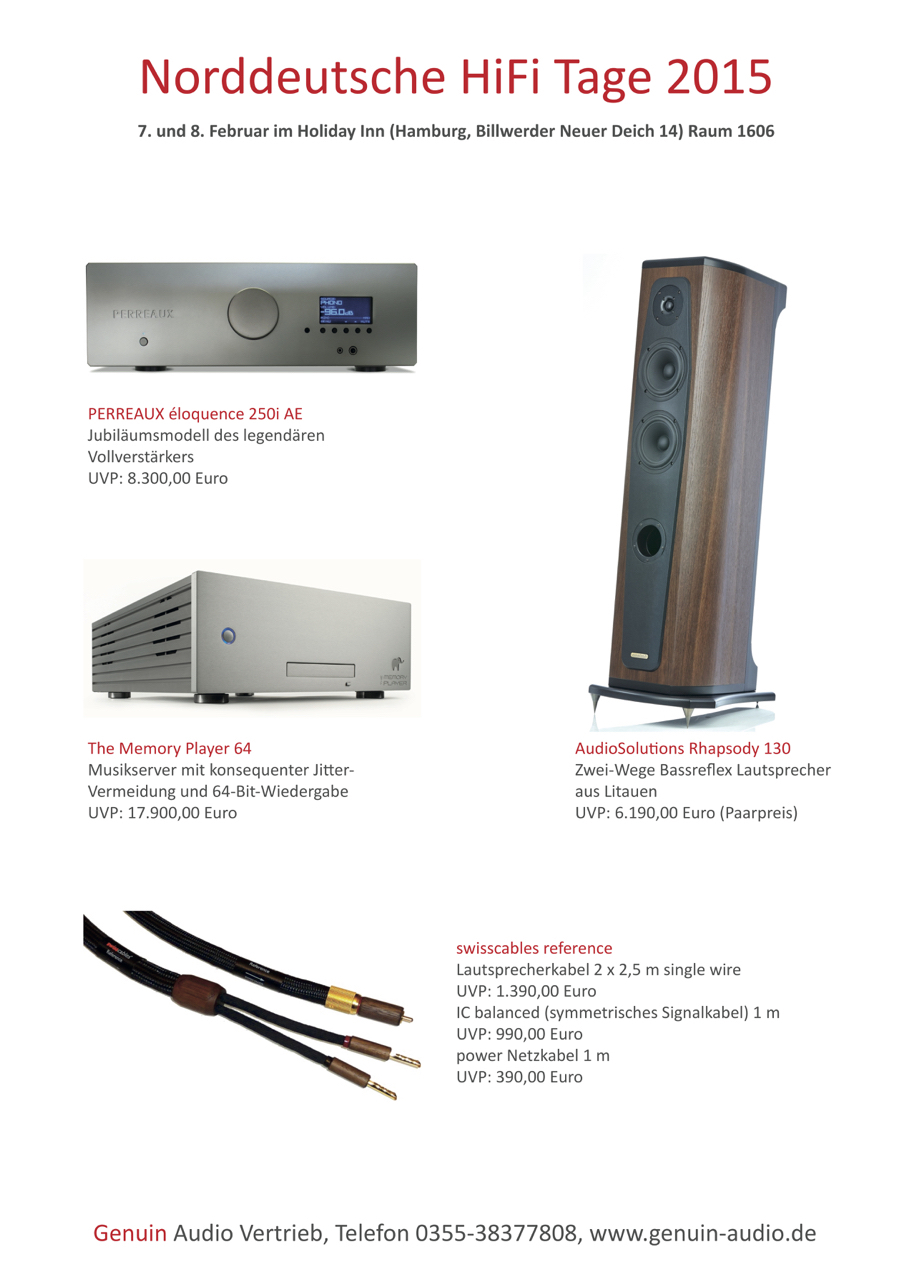 Norddeutsche HiFi Tage 2015 in Hamburg