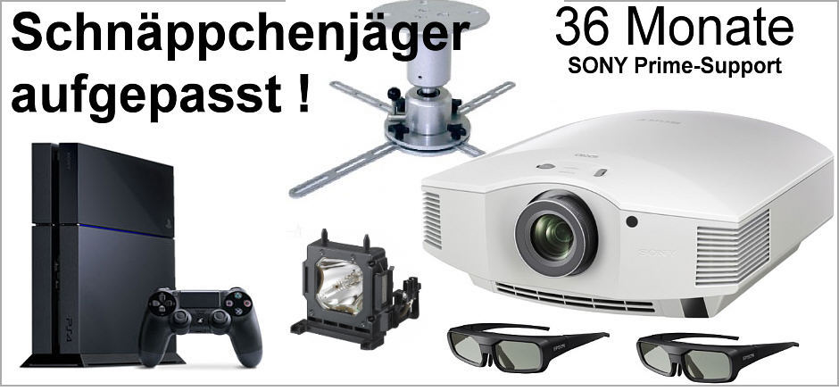 Nun aber: Weg mit dem häßlichen Flachfernseher Sony VPL-HW55ES Megaangebot