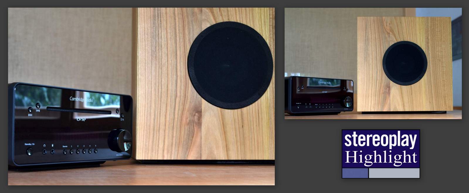 Cambridge Audio One / Massivholzlautsprecher GALUGG 