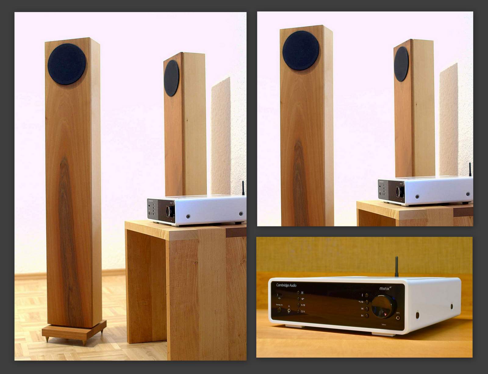 Massivholzlautsprecher VENET / Cambridge Audio Minx Xi