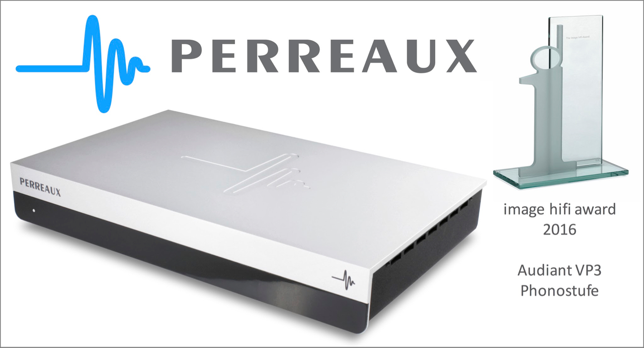 Perreaux Audiant VP3 Phonostufe mit dem image hifi award 2016 ausgezeichnet 