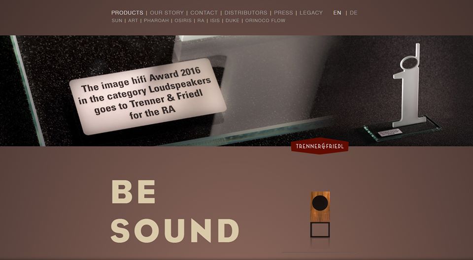Image Hifi Award 2016 für Trenner & Friedl RA 