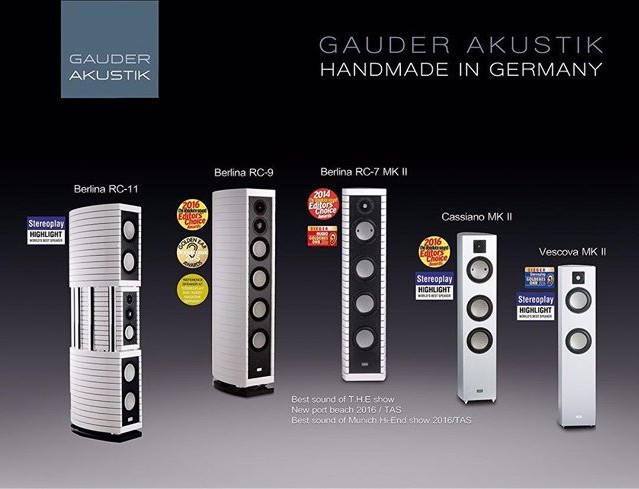 Best Sound on the Show für GAUDER AKUSTIK auf der high end 2016 Best Sound on the show for Gauder Akustik
