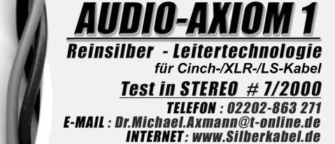 Reinsilberkabel Dr. Axmann Audiotechnik 