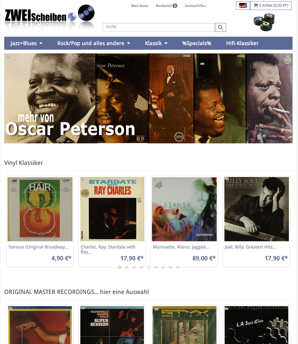 Schallplatten und CDs bei zweischeiben.de zweischeiben.de