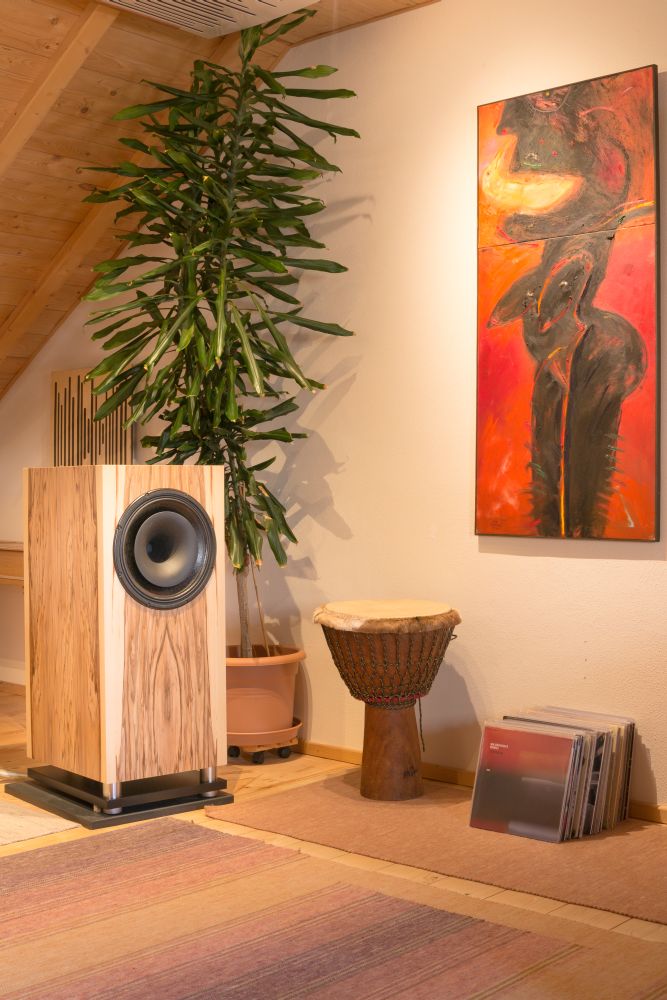 Tobian Soundsystems - kompromisslose Hornlautsprecher aus der Schweiz Tobian Standmonitor 15 in unserem Studio