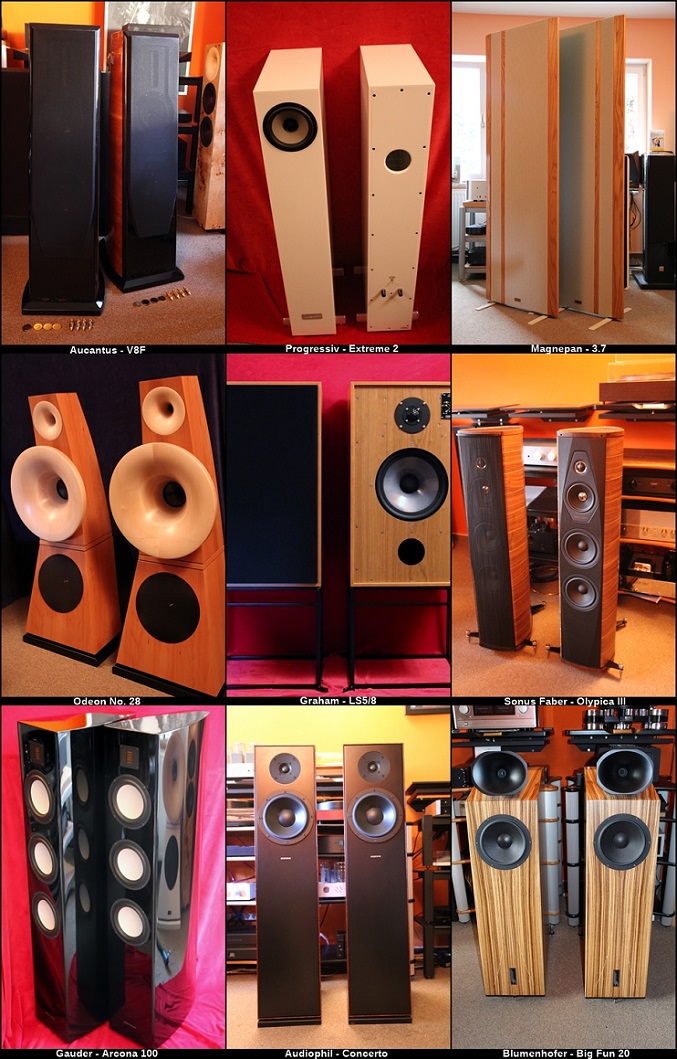große Auswahl an Stand - und Kompaktlautsprechern aller Klassen...