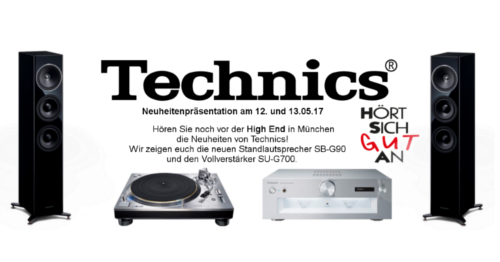 Technics Neuheiten noch vor der High End in München erleben Technics Event Banner