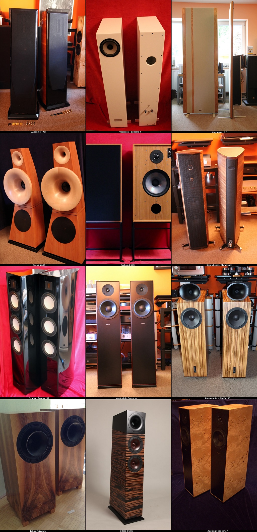 große Auswahl an Stand - und Kompaktlautsprechern aller Klassen...