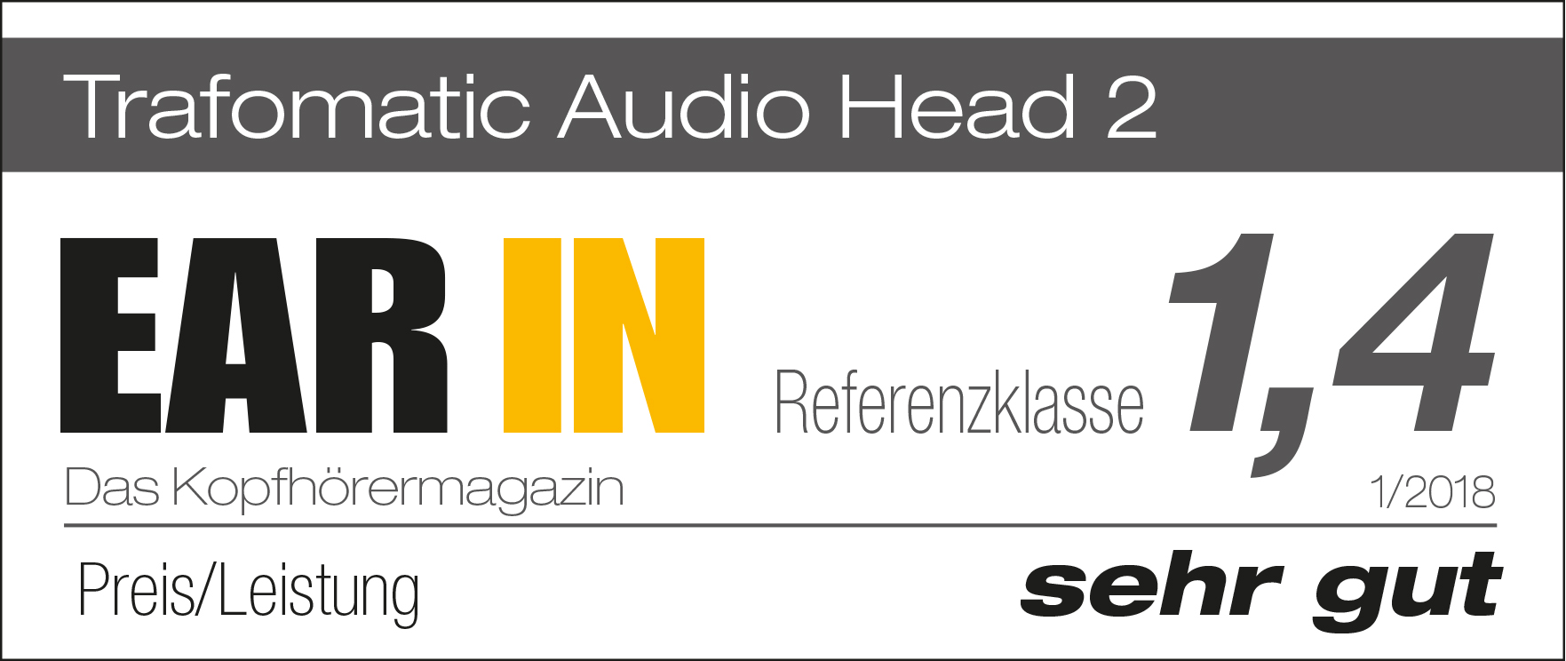 Neuer Test im Ear In : Trafomatik Head 2 www.audio-offensive.de      03322-2131655