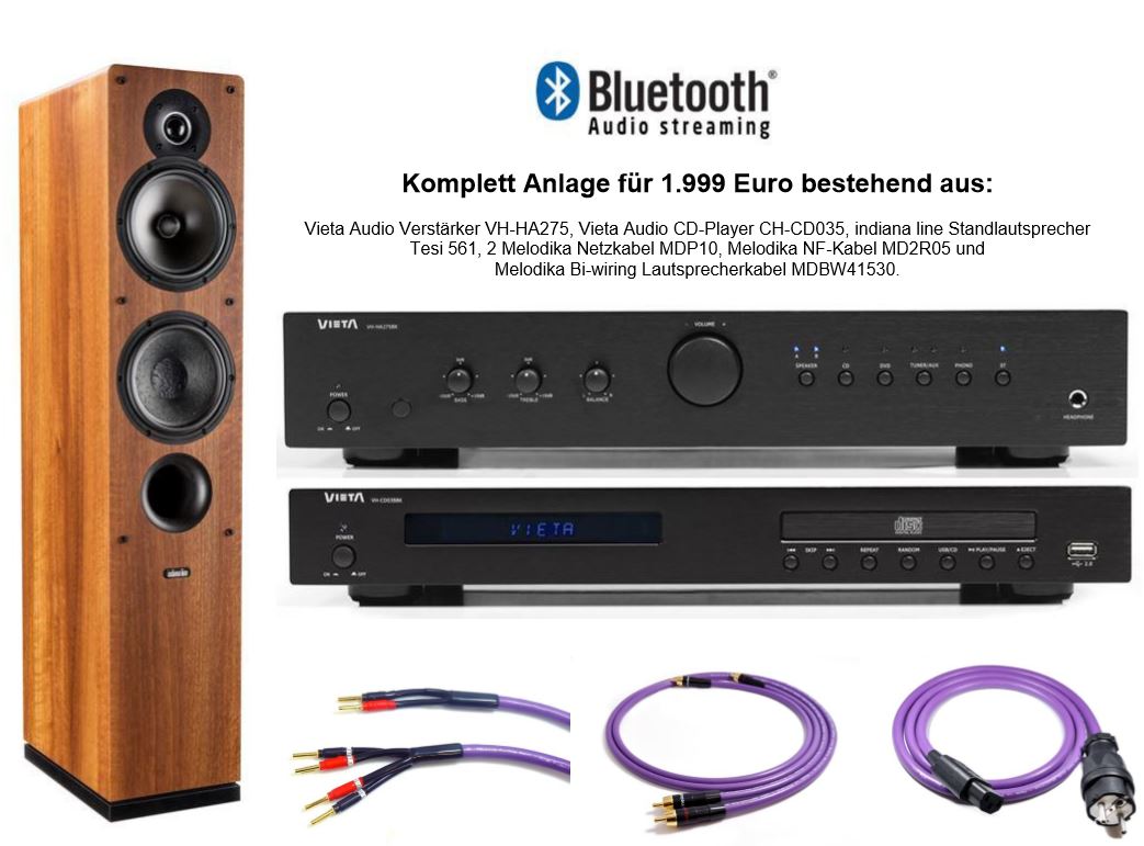 Komplettanlage für 1.999 Euro für alle preisbewußten und audiophilen Hörer