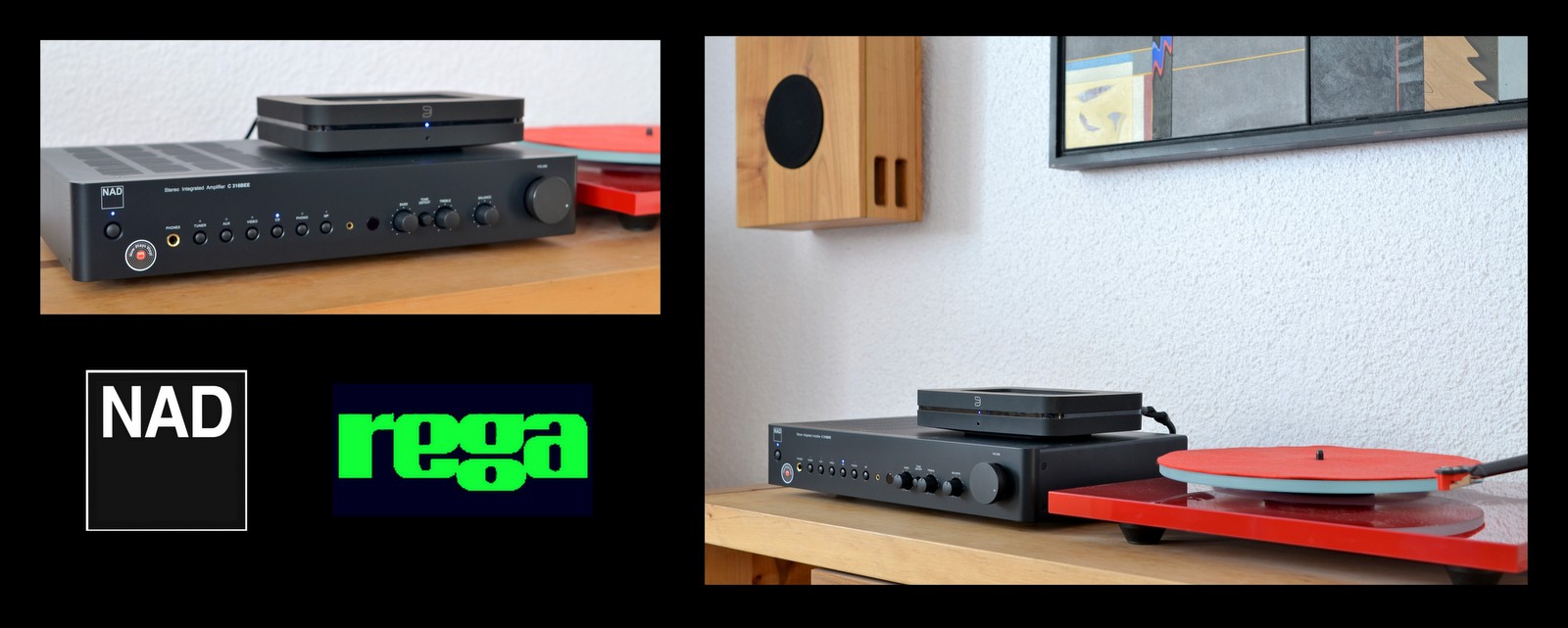 NAD C316v2 / BlueSound Node2 / Rega P2 Bias2 / GALUGG