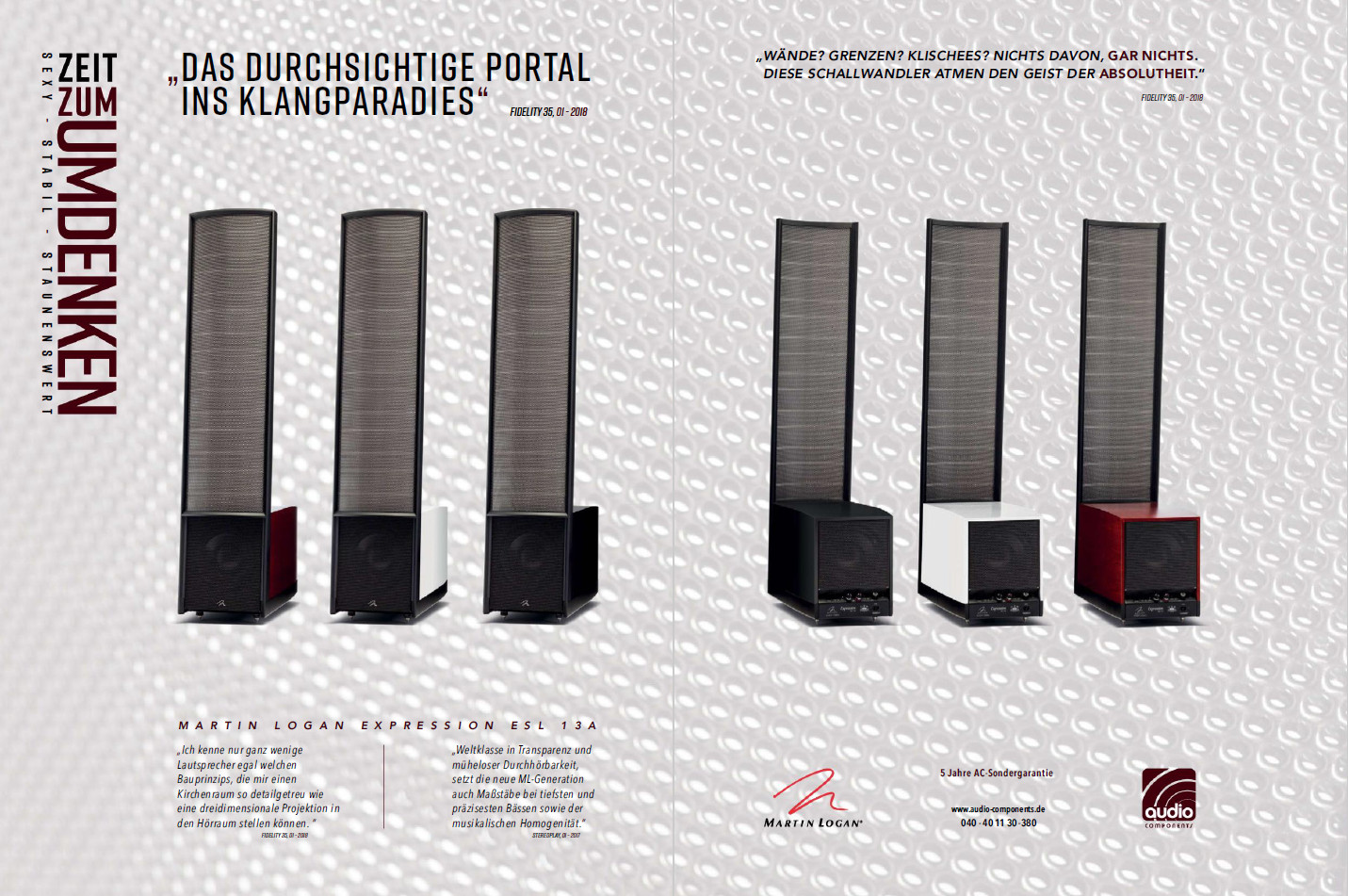 MARTIN LOGAN - Faszination Folie im wilden Süden bei visions&more Stuttgart-Ulm