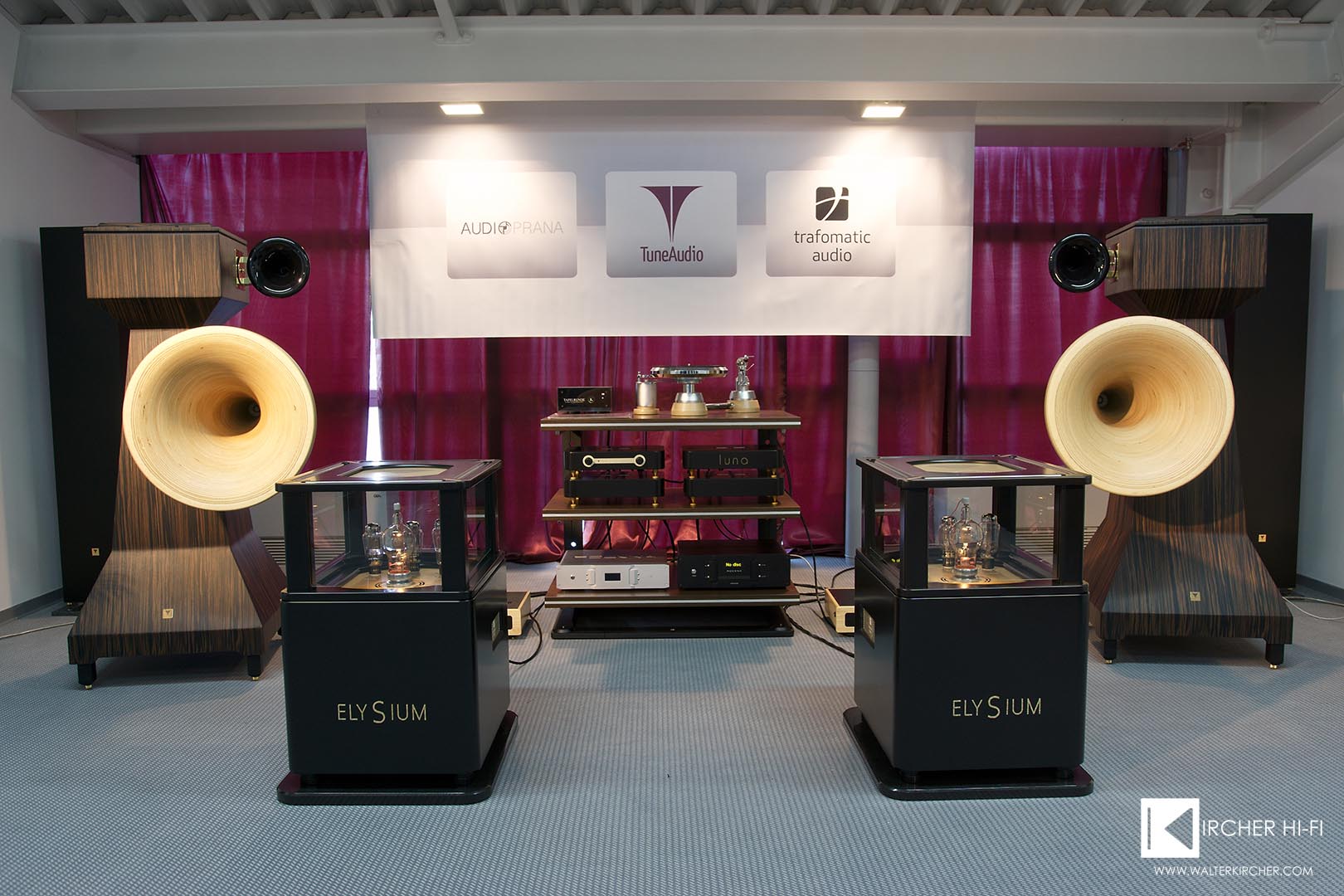 TUNE AUDIO Anima Hornlautsprecher - auch wieder auf der HIGH END in München! TUNE AUDIO Anima Hornlautsprecher 109 dB