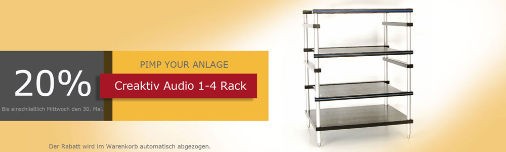 Pimp your Anlage mit Creaktiv und 20% Rabatt Creaktiv Rack
