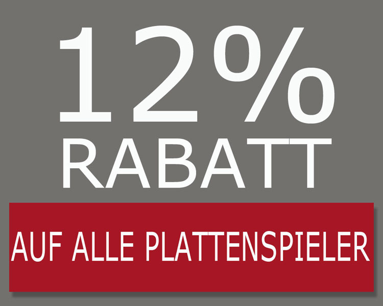 12% Plattenspieler-Rabatt bis 3. Juni