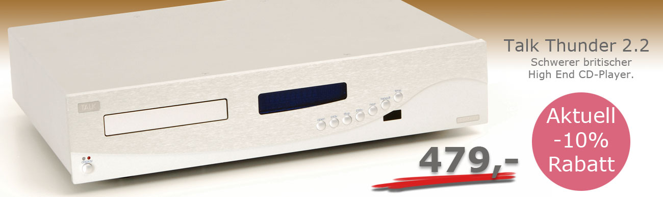 Aktuell 10% Rabatt auf Talk Thunder 2.2 CD-Player Talk Thunder 2.2 CD-Player