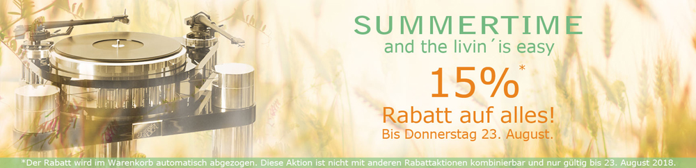 15% Rabatt … and the livin´is easy