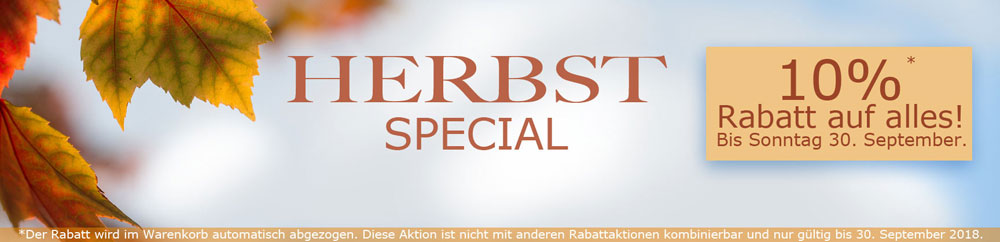 10% Rabatt auf alles - Springair Herbst-Special 